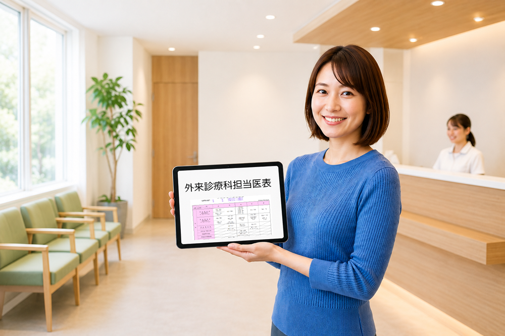 外来診療科担当医表