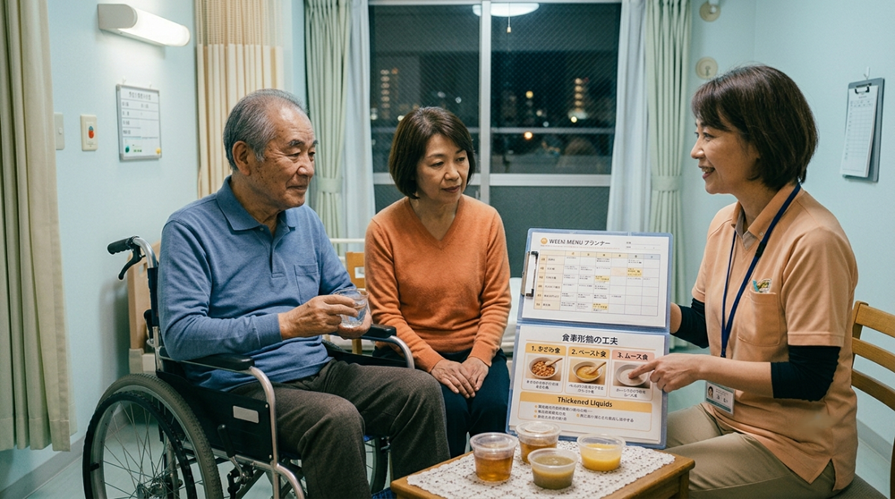 栄養指導、嚥下リハビリ
