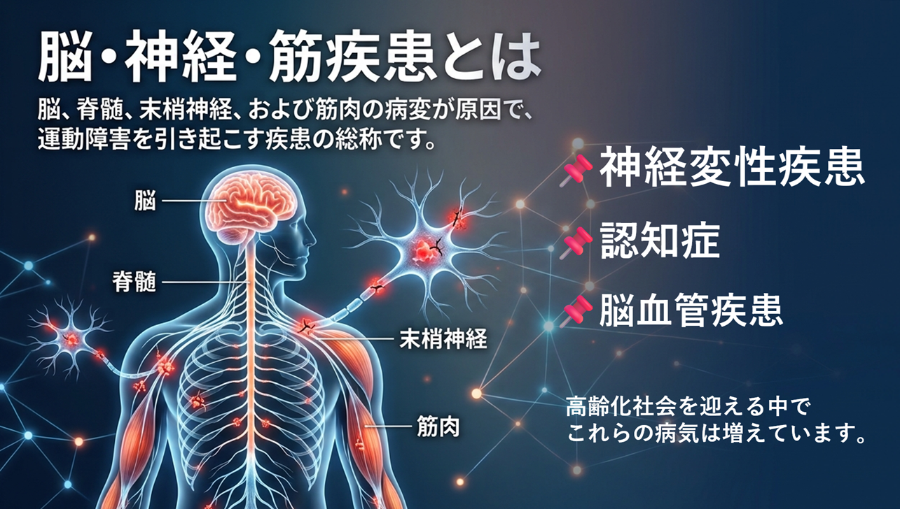 脳神経筋疾患が増加